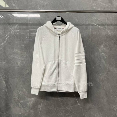 톰*라운 4-바 코튼 시그니처 후드집업 자켓