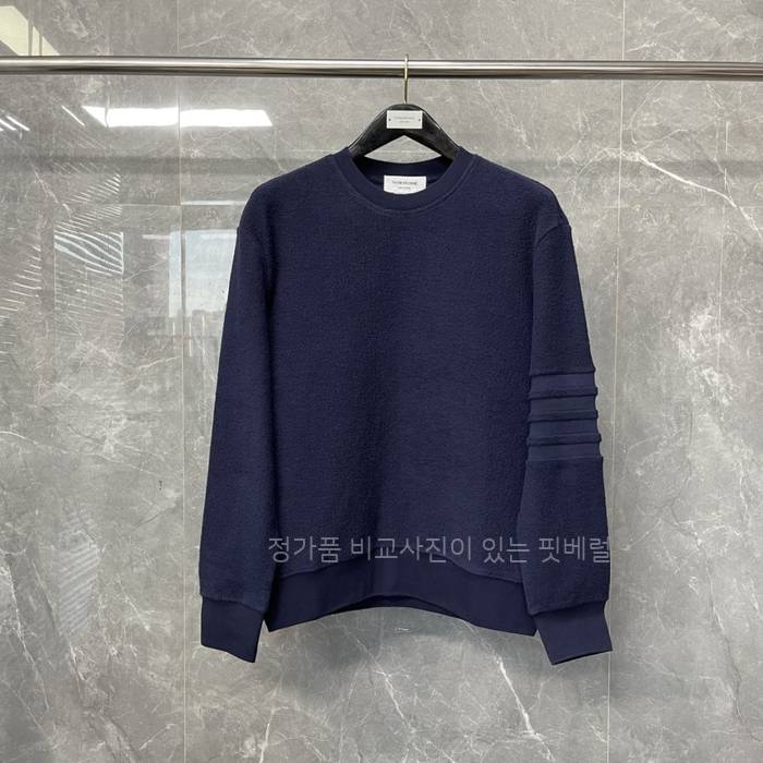 톰*라운 4-바 코튼 시그니처 맨투맨