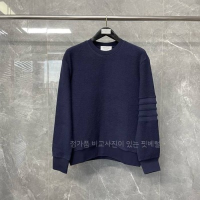 톰*라운 4-바 코튼 시그니처 맨투맨