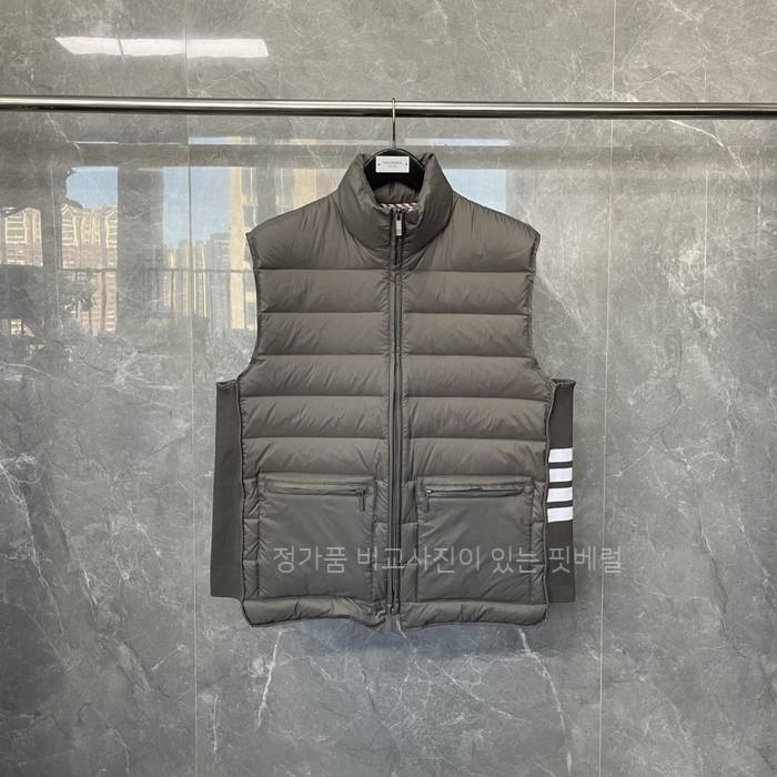 톰*라운 울트라 라이트 나일론 테크 다운 베스트 패딩 조끼
