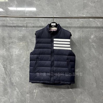 톰*라운 폴리 트윌 다운 사선 스키 베스트 패딩 조끼