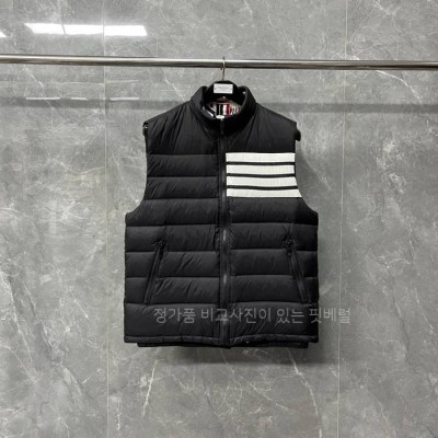 톰*라운 폴리 트윌 다운 사선 스키 베스트 패딩 조끼