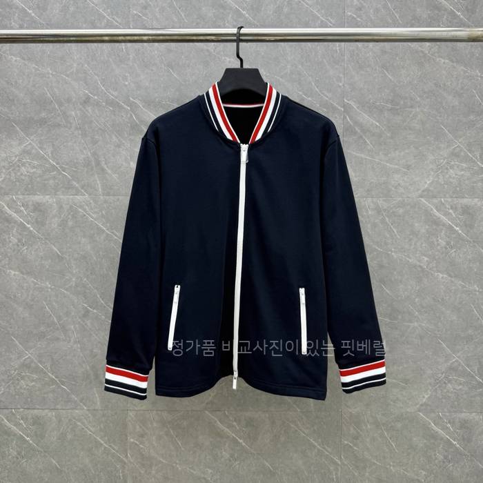 톰*라운 RWB 스트라이프 봄버 자켓