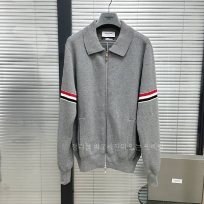 톰*라운 코튼 밀라노 스티치 RWB 암밴드 폴로 봄버 자켓