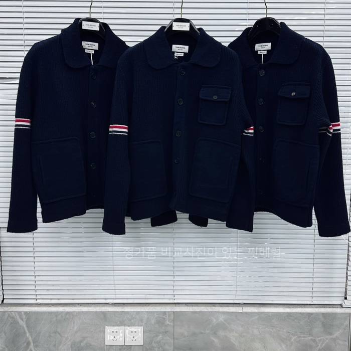 톰*라운 보일드 울 스트라이프 워크맨 자켓