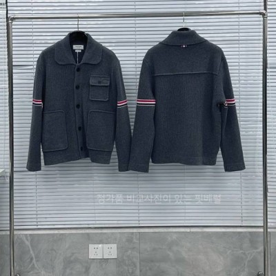 톰*라운 보일드 울 스트라이프 워크맨 자켓