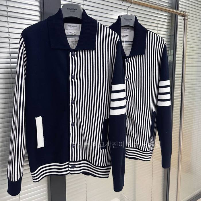 톰*라운 시어서커 폴로 카라 보머 자켓