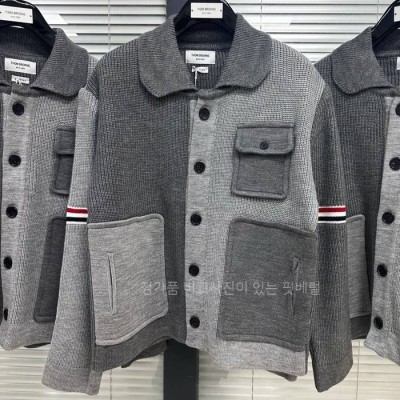 톰*라운 펀믹스 보일드 울 스트라이프 워크맨 자켓