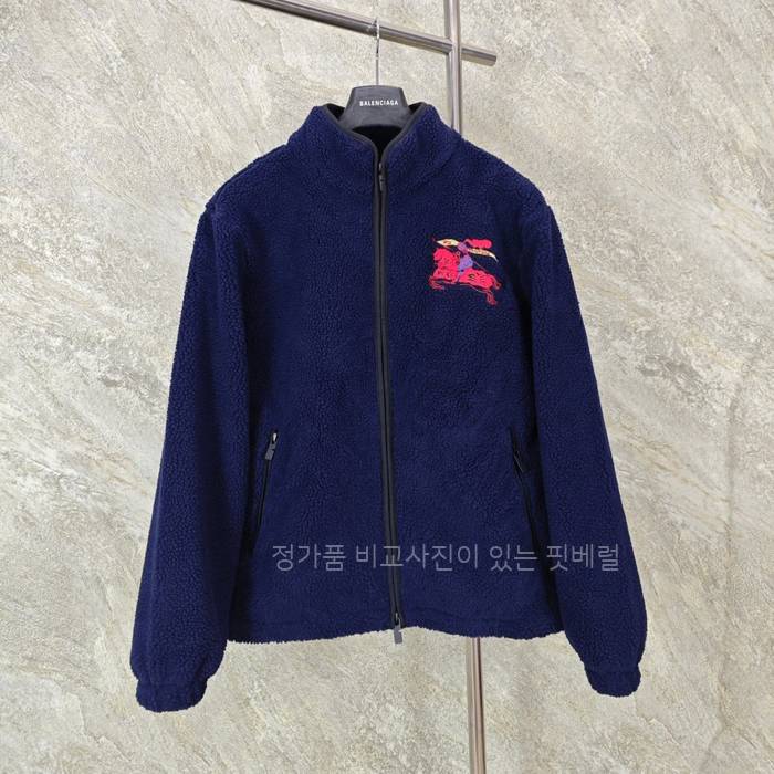 버*리 EKD 울 캐시미어 블렌드 플리스 자켓