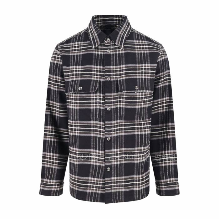 크*하츠 플로럴 체크 플란넬 셔츠