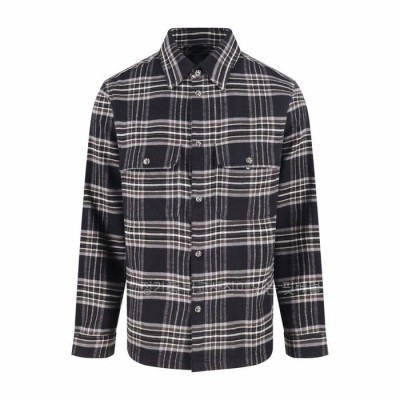 크*하츠 플로럴 체크 플란넬 셔츠