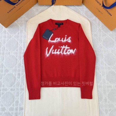 루*비통 커시브 시그니처 풀오버 니트