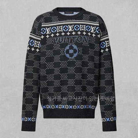 [국내배송] 루*비통 뉴 페어 모노그램 자카드 울 니트 풀오버