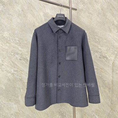 로*베 울 캐시미어 오버 셔츠 자켓