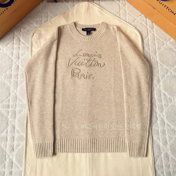 루*비통 커시브 시그니처 풀오버 니트 여성용