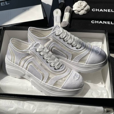 샤* 메쉬 믹스드 파이버 스니커즈