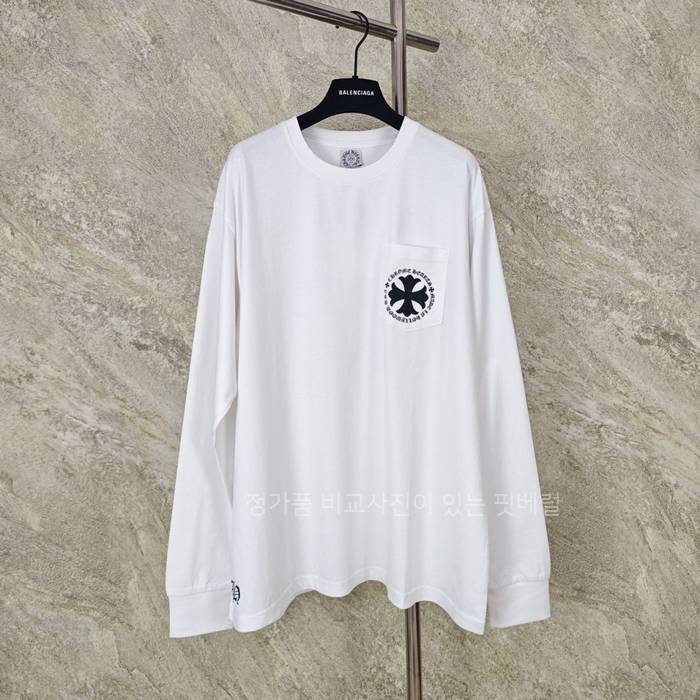 크*하츠 포켓 크로스 롱슬리브 긴팔티셔츠