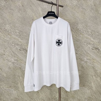 크*하츠 포켓 크로스 롱슬리브 긴팔티셔츠