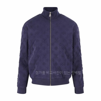 루*비통 엠보스드 모노그램 저지 트랙수트 톱 자켓