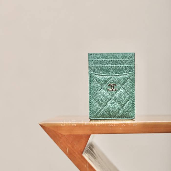 샤* CC 로고 카드 홀더 지갑