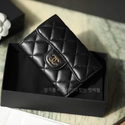 샤* 클래식 플랩 카드지갑