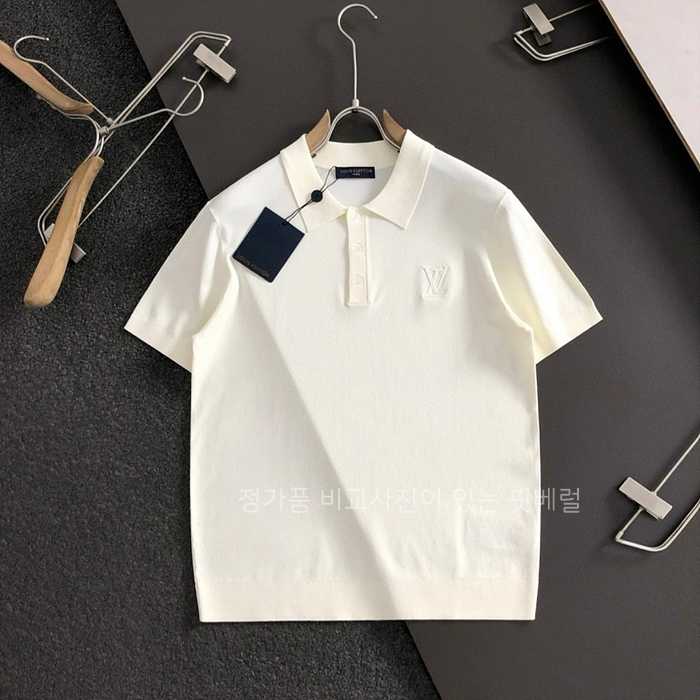 [국내배송] 루*비통 신상 엠보로고 쿨링 니트라운드 (2color)