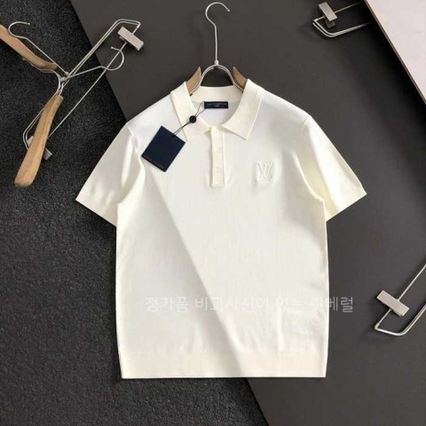 [국내배송] 루*비통 신상 엠보로고 쿨링 니트라운드 (2color)