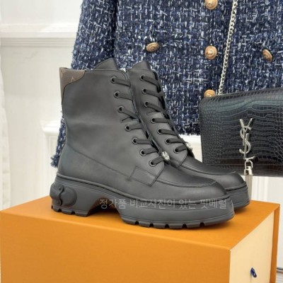 루*비통 LV 스쿼드 레이스업 앵클 부츠