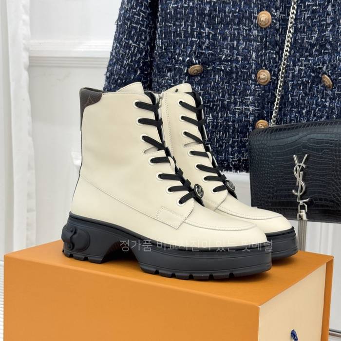 루*비통 LV 스쿼드 레이스업 앵클 부츠