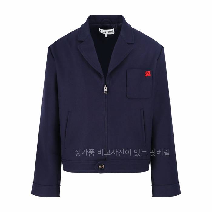 로*베 집업 울 블레이저 자켓