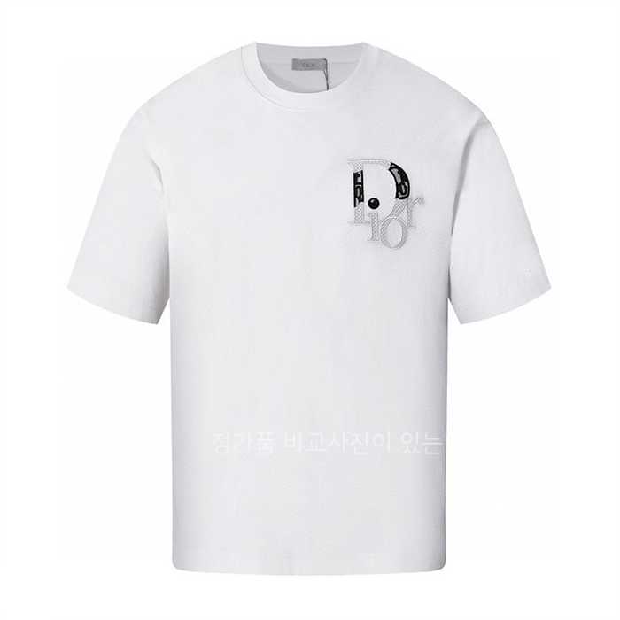 [국내배송] 디* 오블리크 자수 반팔