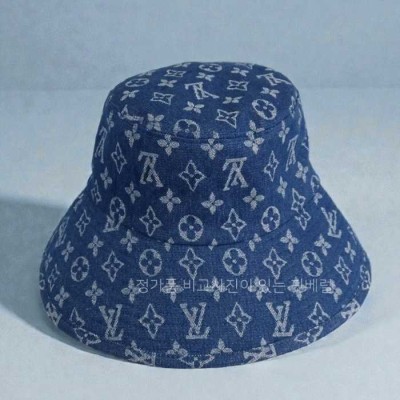 [국내배송] 루*비통 모노그램 데님 자가드 버킷햇