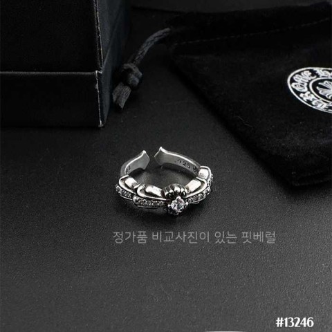 [국내배송] 크*하츠 남여공용 베이비 더블 플로랄 링 파베 다이아