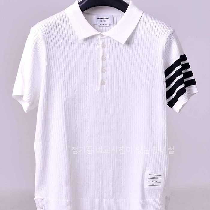 [국내배송] 톰*라운 니트 카라 반팔