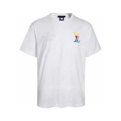 루*비통 그래픽 코튼 반팔티셔츠