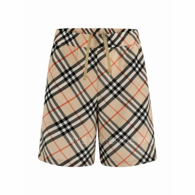 버*리 체크 쇼츠 반바지