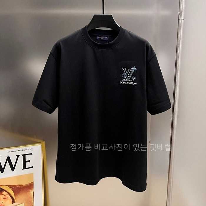 [국내배송] 루*비통 시그니처 팽글자수 반팔