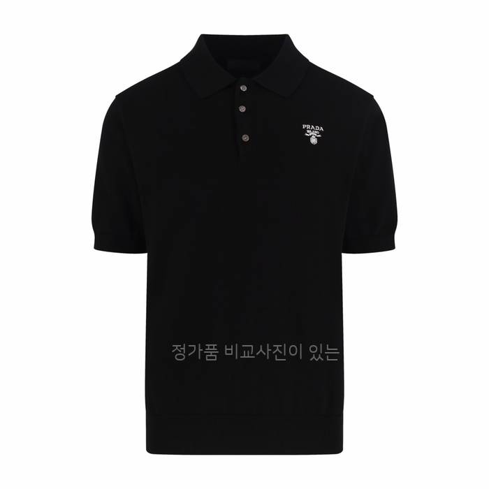 프*다 로고 폴로 니트 반팔