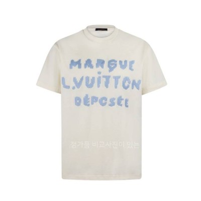 루*비통 엠브로이더드 시그니처 반팔티셔츠