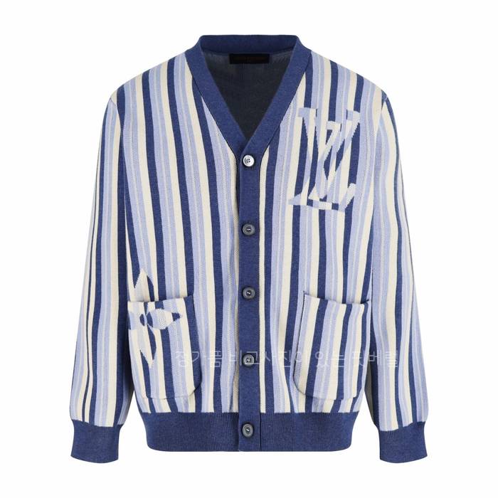 루*비통 스트라이프드 자카드 가디건
