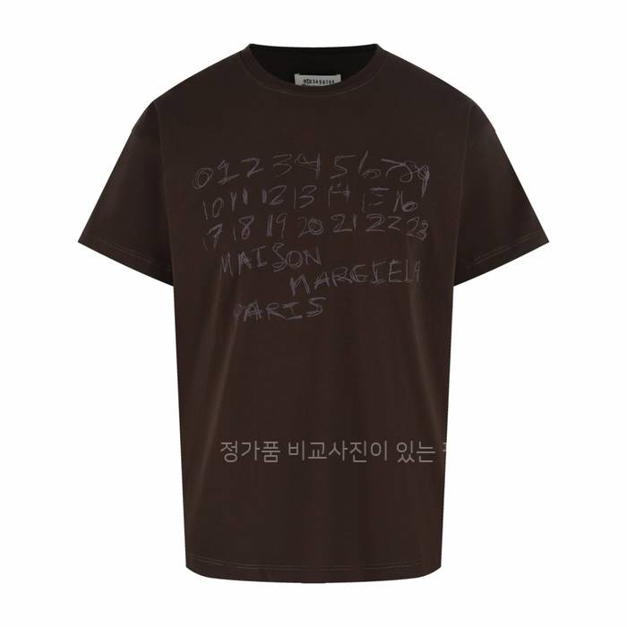 메*마르지엘라 넘버링 프린트 반팔티셔츠