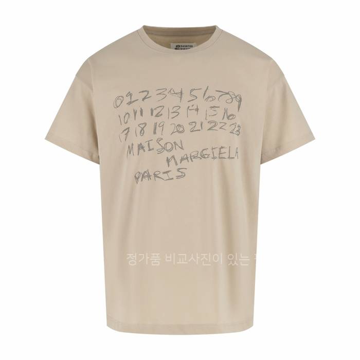 메*마르지엘라 넘버링 프린트 반팔티셔츠