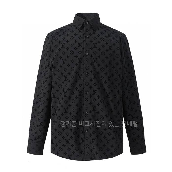 루*비통 모노그램 플록드 오버 셔츠