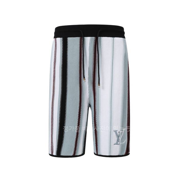 루*비통 스트라이프드 크로셰 쇼츠 반바지