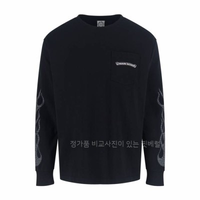 크*하츠 플레잉 로고 긴팔티셔츠