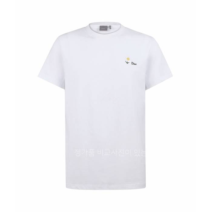 디* 데이지 자수 반팔티셔츠