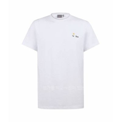 디* 데이지 자수 반팔티셔츠