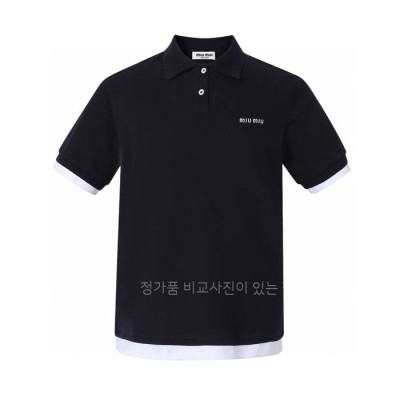 미*미우 코튼 피케 폴로 반팔티셔츠