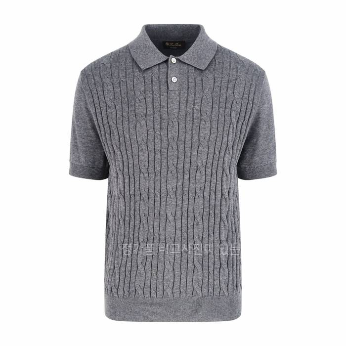 로*피아나 케이블 폴로 니트 반팔