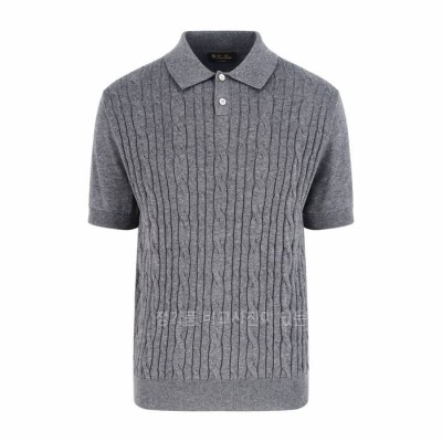 로*피아나 케이블 폴로 니트 반팔